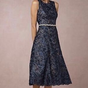 Anthropologie
Hitherto Adela Navy Lace Dress Midi